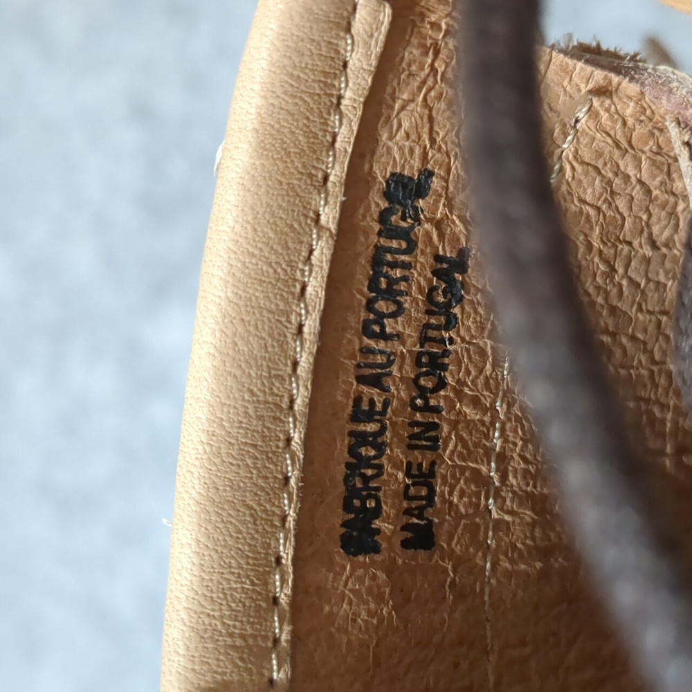 Free People Womens Solstice Nude Suede Fringe Wedge Sandals Size EU 37 US 7 - Picture 9 of 12